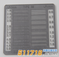 德國IBA TYP 38空間分辨率測試卡(200188)